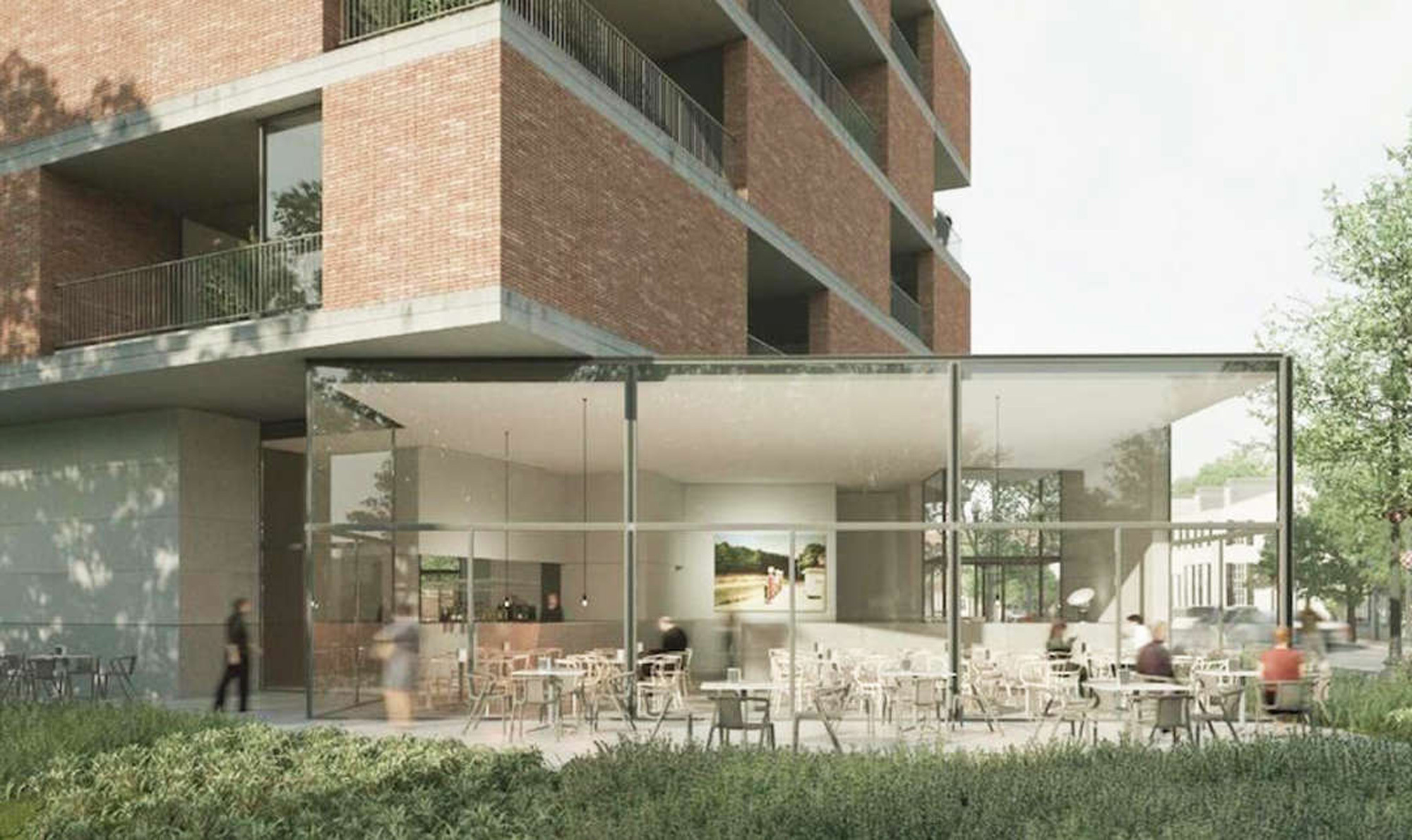 Backstein, Washington D.C., Wohnungsbau, Kritischer Regionalismus, Mies, Kubus, Restaurant