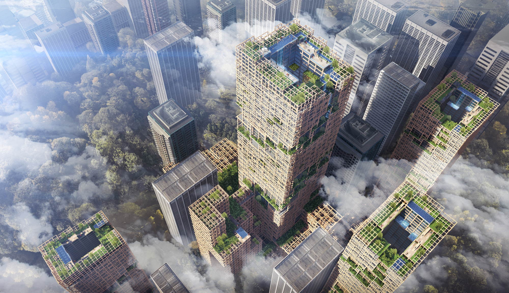 Holzhochhaus, Nikken Sekei Architects, Sumitomo Forestry Co., Biodiversität, Tokio