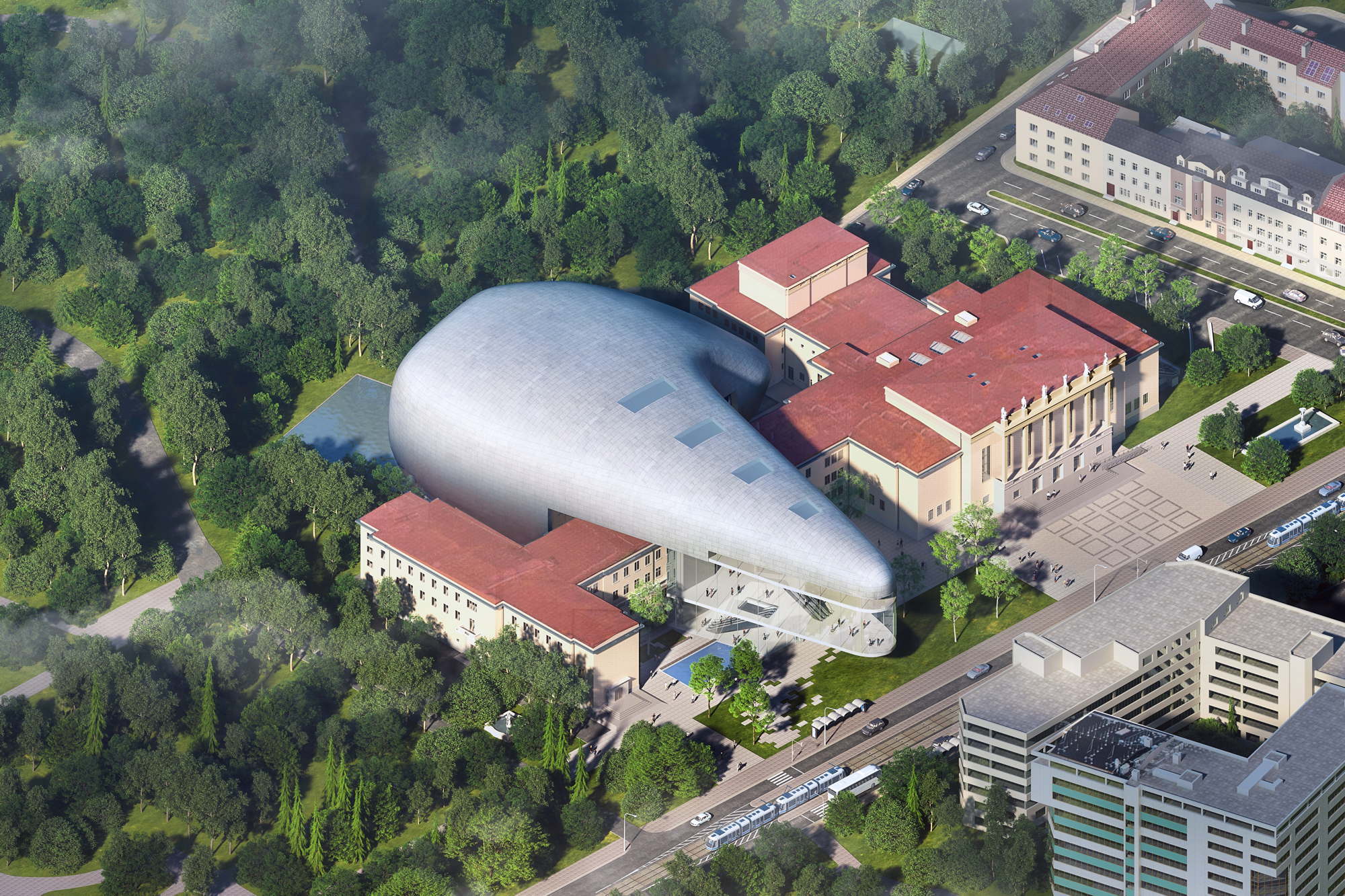 Sieger: Steven Holl Architects + Architecture Acts gemeinsam mit Nagata Acoustics