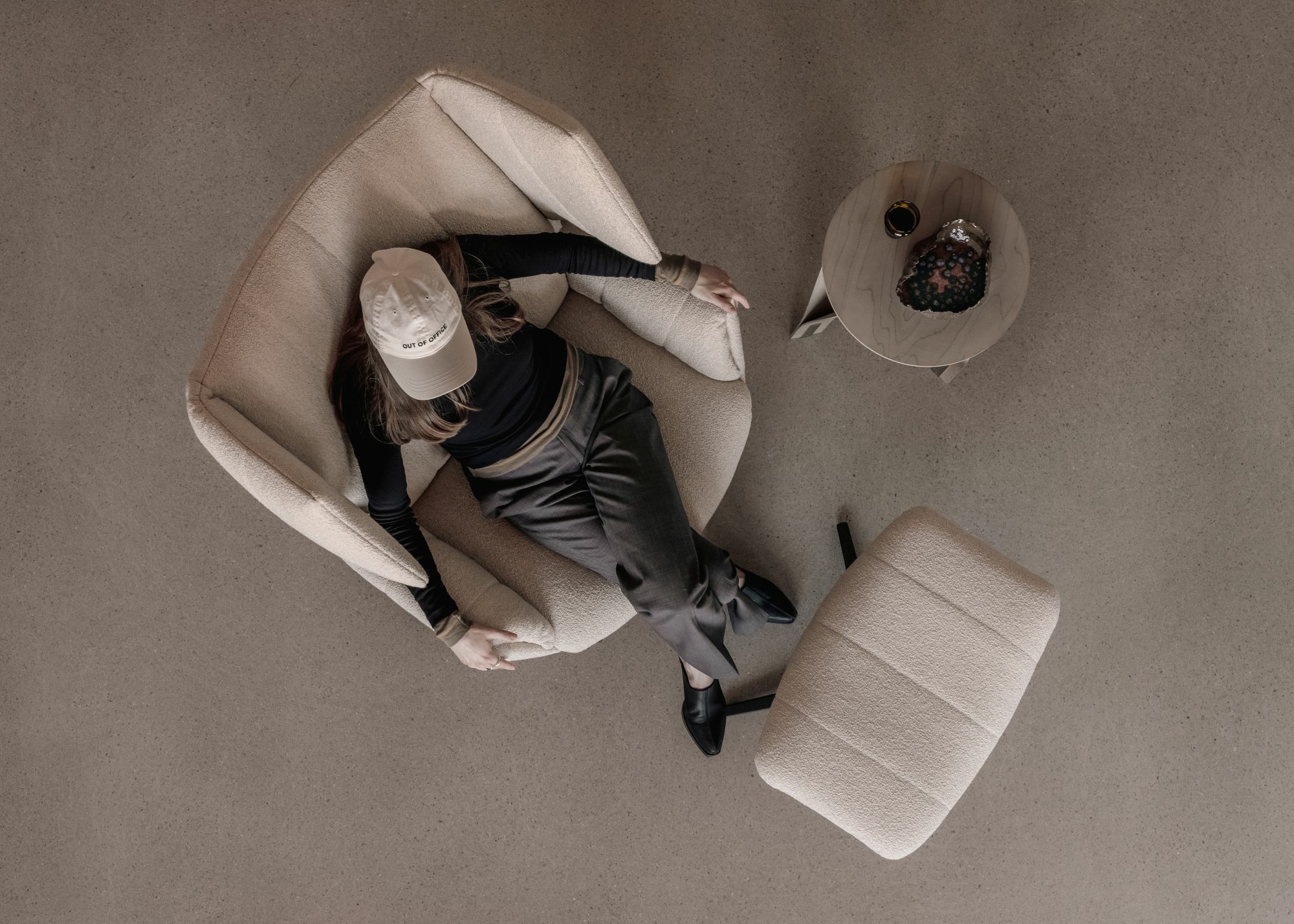 Nesting Lounge Chair mit der Ottomane