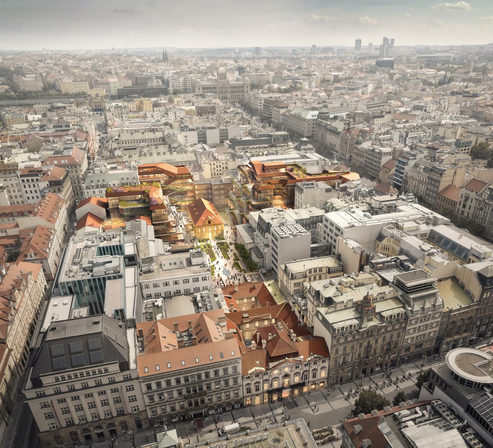 Heatherwick Studio planen Nachverdichtung in der Prager Altstadt