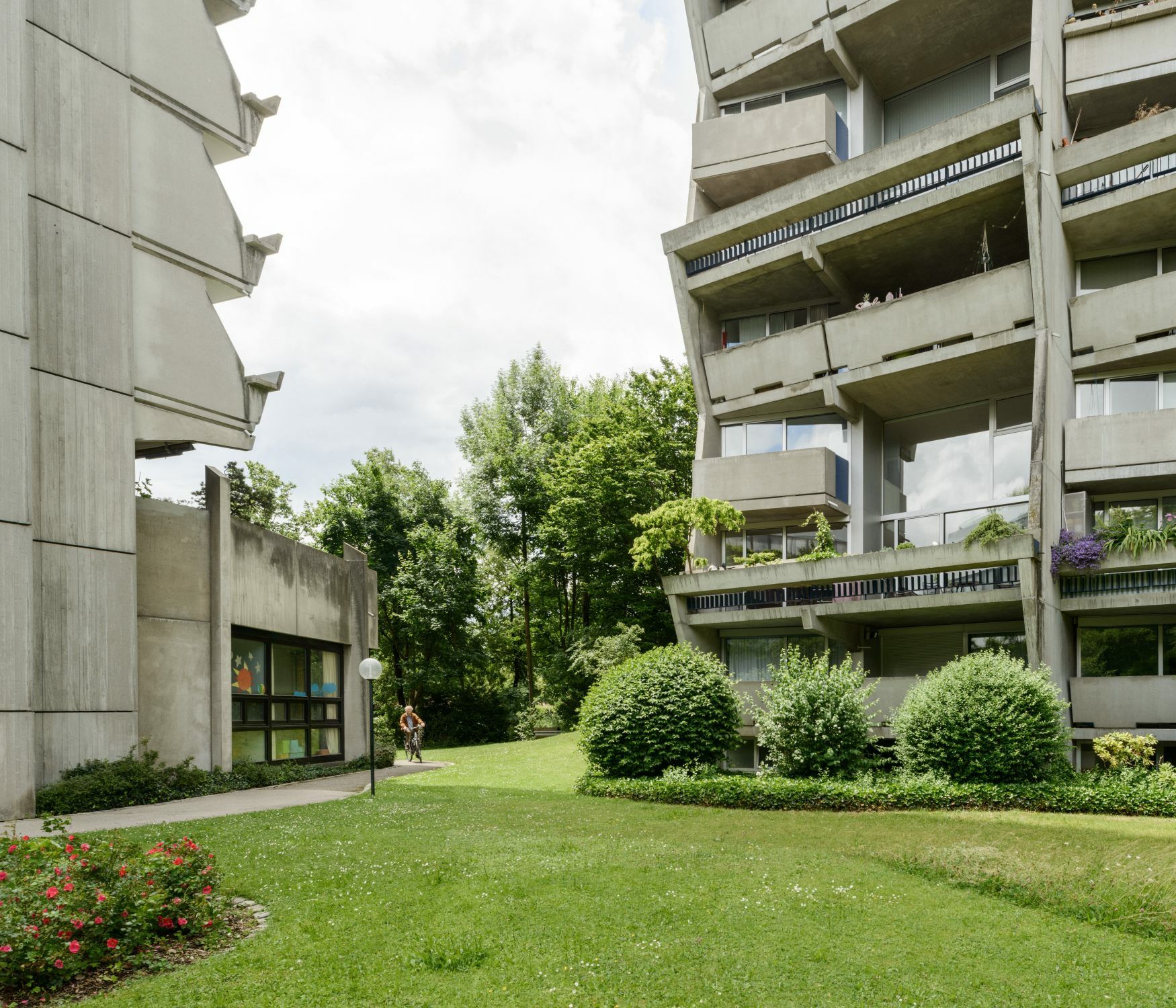 Wohnhochhäuser Orpheus &amp; Eurydike in der Ungererstraße in Schwabing, 1970–73
